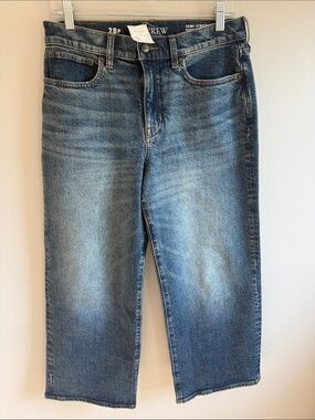 J. Crew Semi-Stretch High Rise Slim-Wide Jeans, size 28P